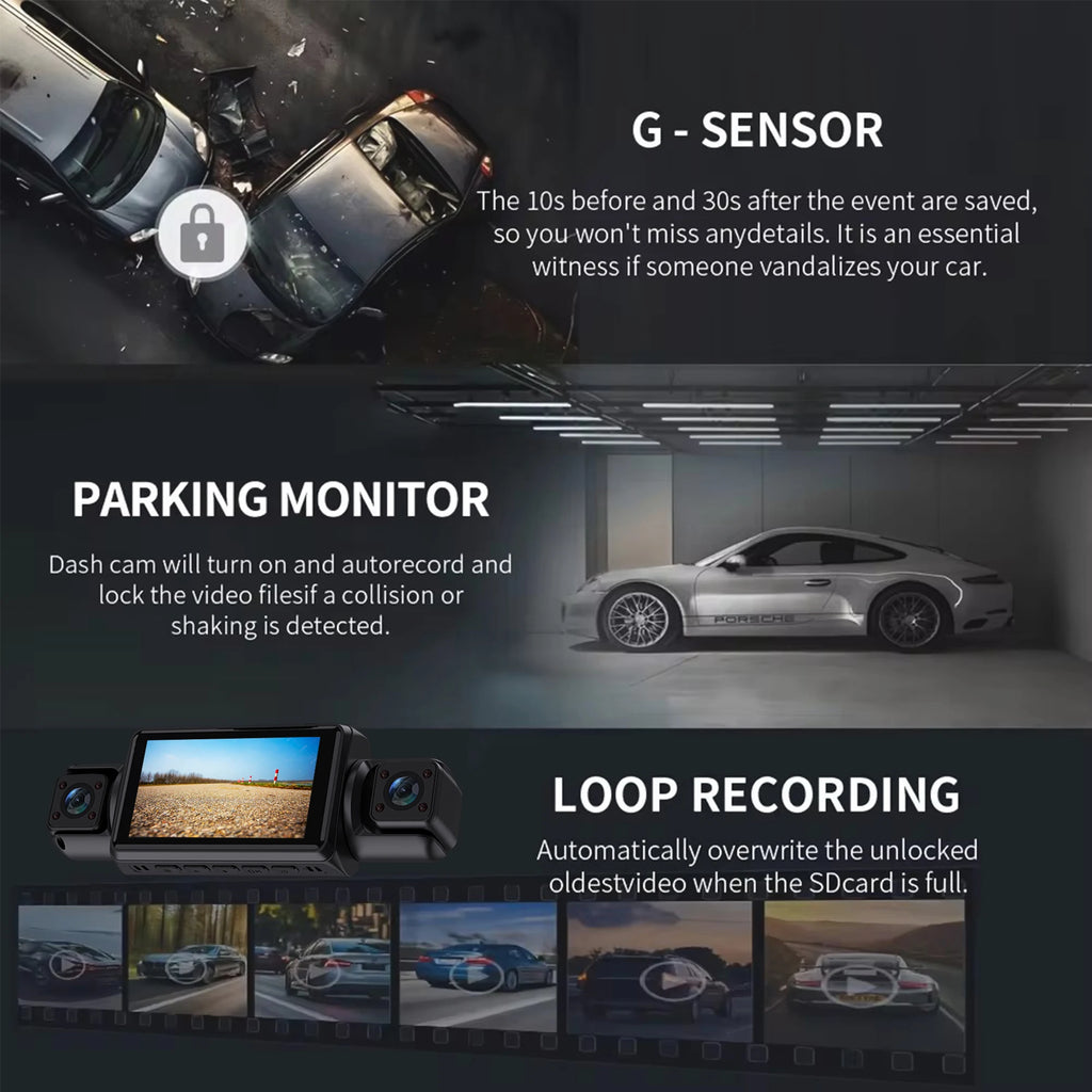 4-Channel Wi-Fi Dash Cam, 1080P - image 5