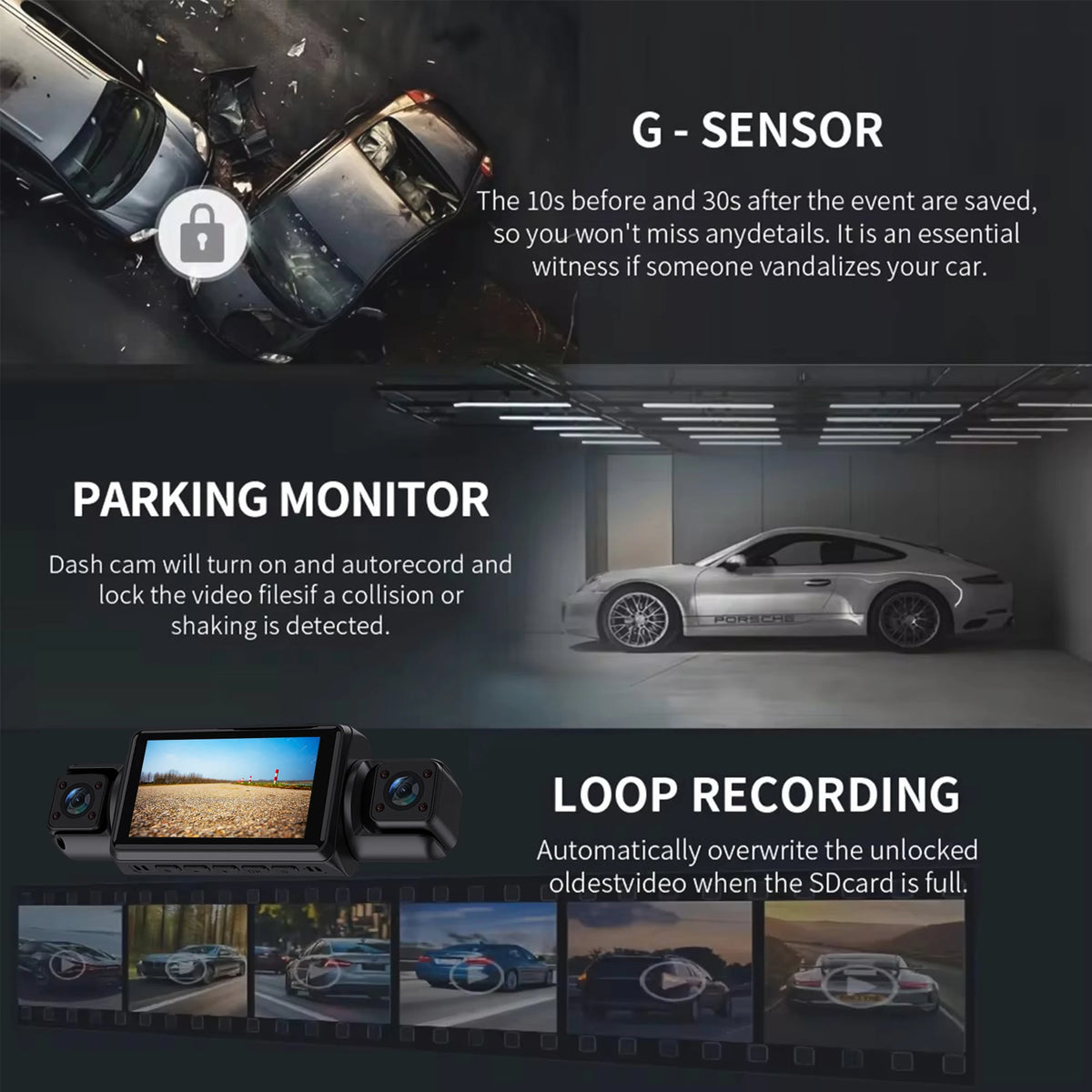 4-Channel Wi-Fi Dash Cam, 1080P - image 5