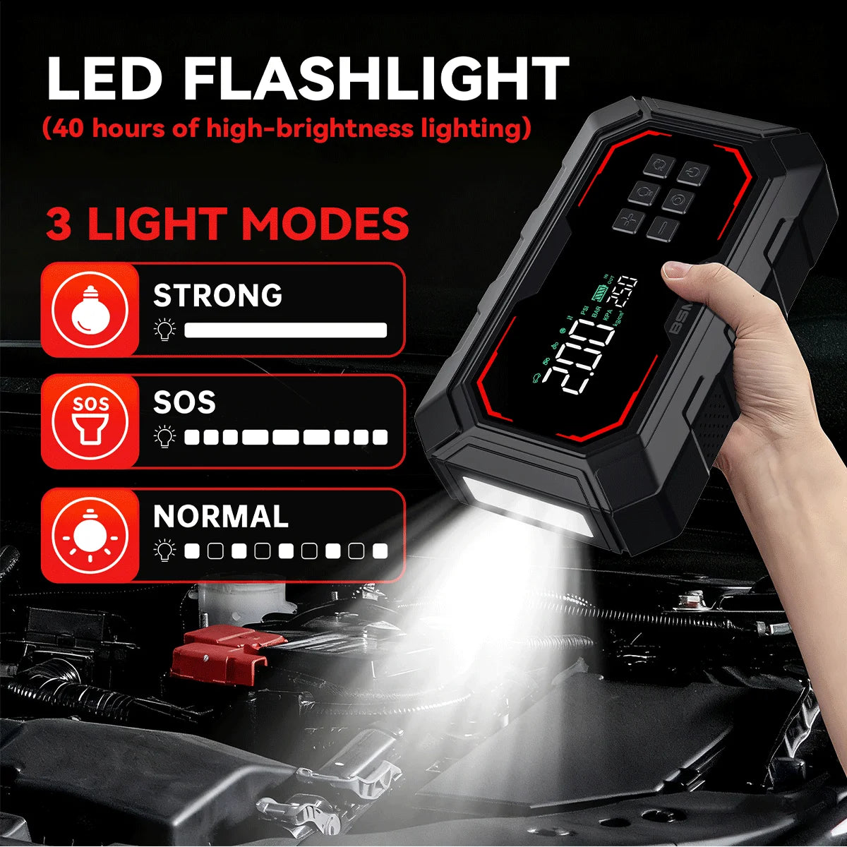 1500A Jump Starter with 150 PSI Tyre Inflator - image 2