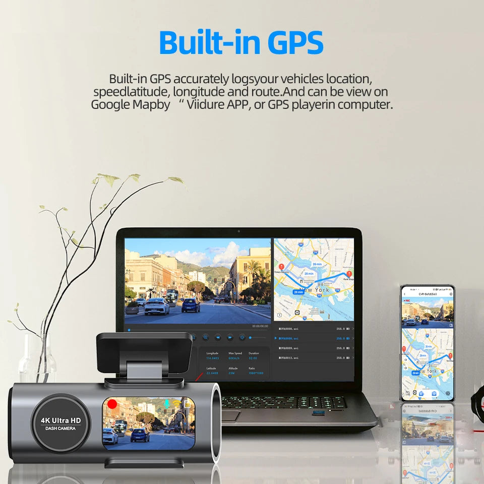 4K Dash Cam with GPS & Wi-Fi - image 5