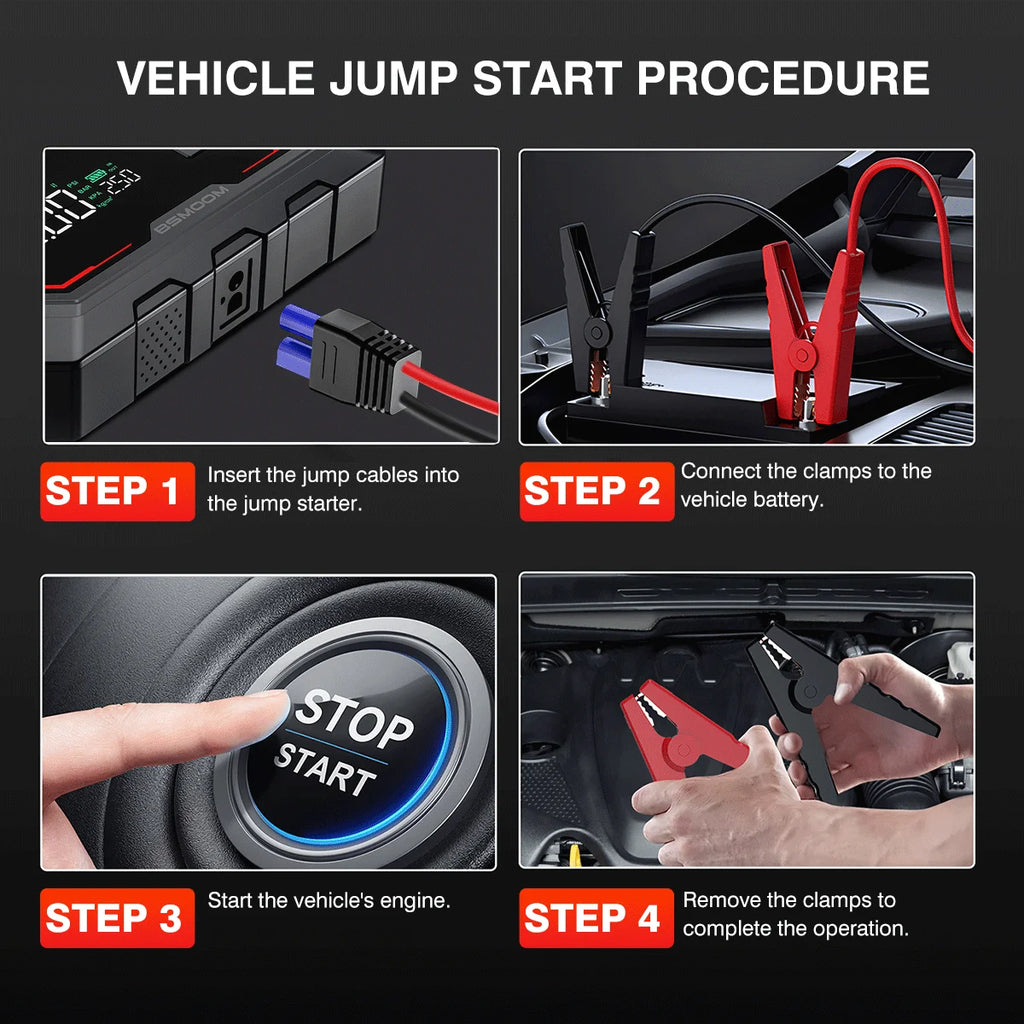1500A Jump Starter with 150 PSI Tyre Inflator - image 3
