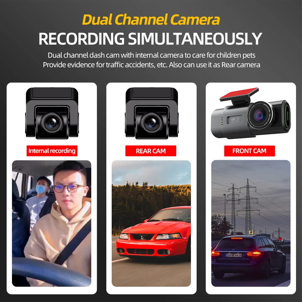 4K Dash Cam with GPS & Wi-Fi - image 3