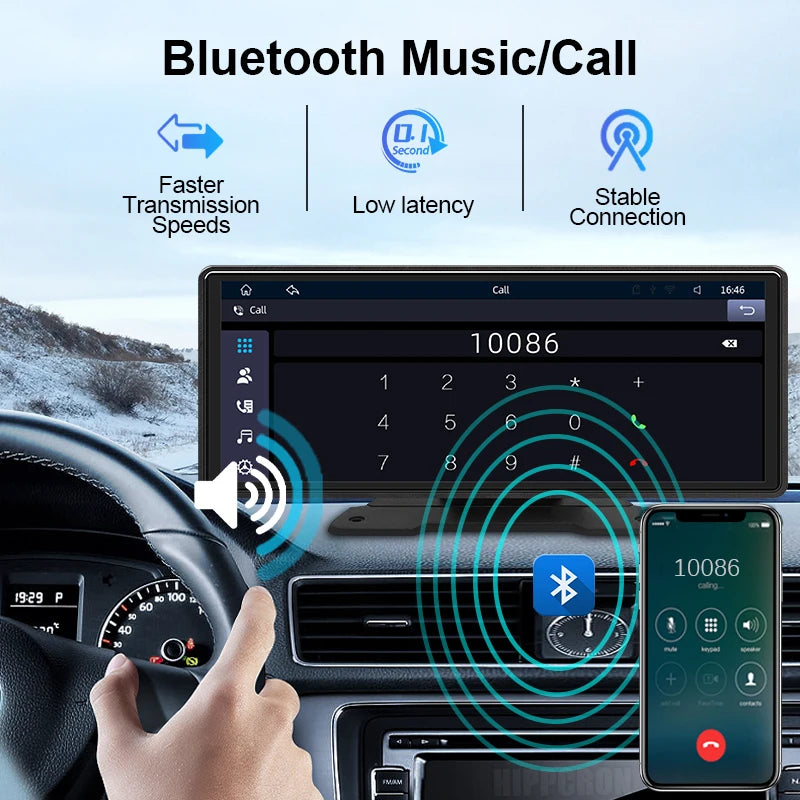 10.26" Portable Wireless CarPlay & Android Auto Screen - image 3