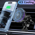 15W Magnetic Wireless Car Charger Mount with Cooling - image 1