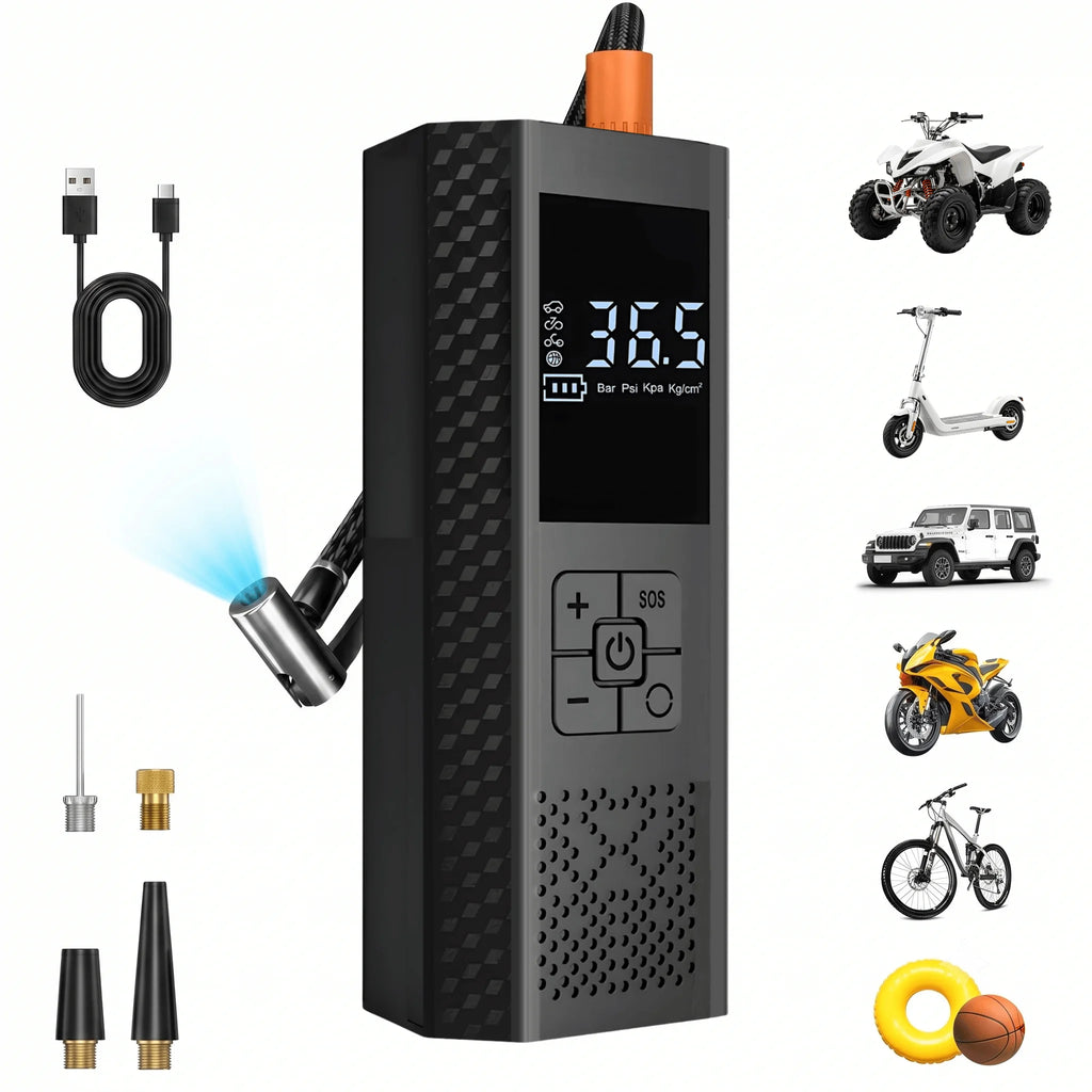 Portable Cordless Tyre Inflator, 150 PSI - image 1