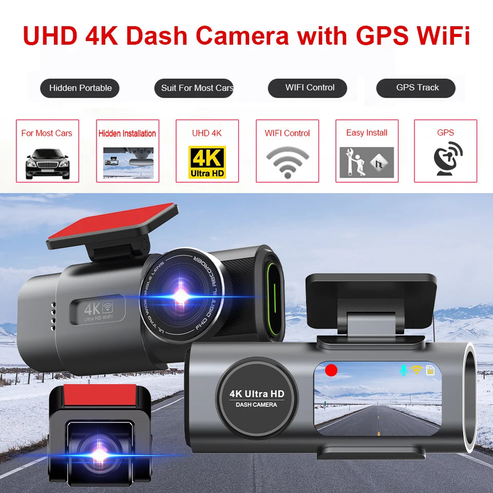 4K Dash Cam with GPS & Wi-Fi - image 2